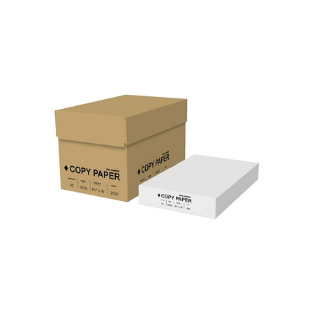 Unbranded 8.5  x 14  Legal Size Copy Paper 20 lbs 92 Brightness 500 Sheets/Ream 5 Reams/Carton