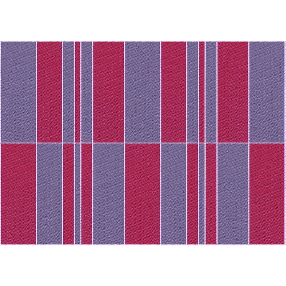 Ahgly Company Indoor Rectangle Patterned Medium Purple Area Rugs, 7' x 9'