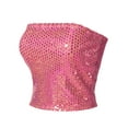 thumbnail image 3 of MixMatchy Women's Rectangle Metallic Sequin Tube Top Bandeau, 3 of 4