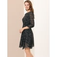 thumbnail image 4 of INSPIRE CHIC Robe Florale pour Femmes Manches Froncées Robes Smockées, 4 of 6