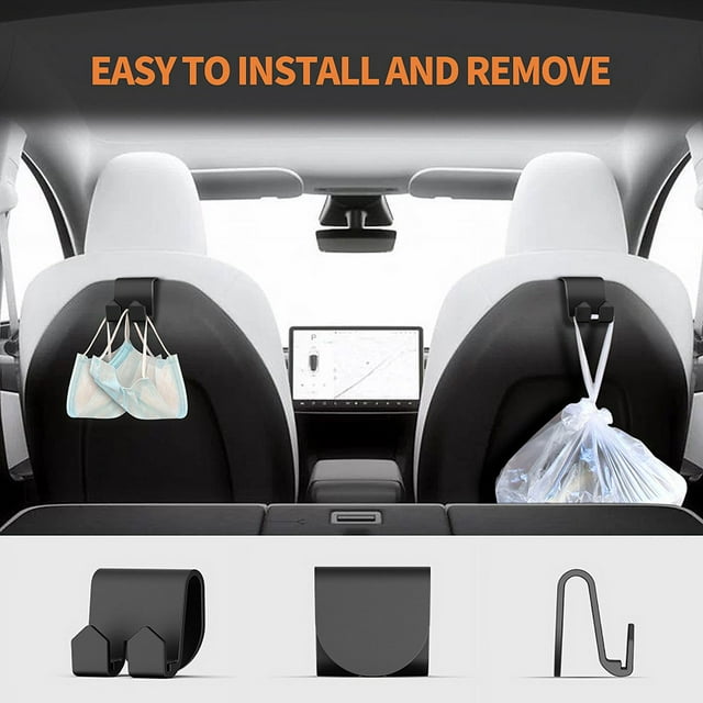 Suitable for TESLA TESLA Model3/Y special seat headrest plastic clothes hook accessories rear hook