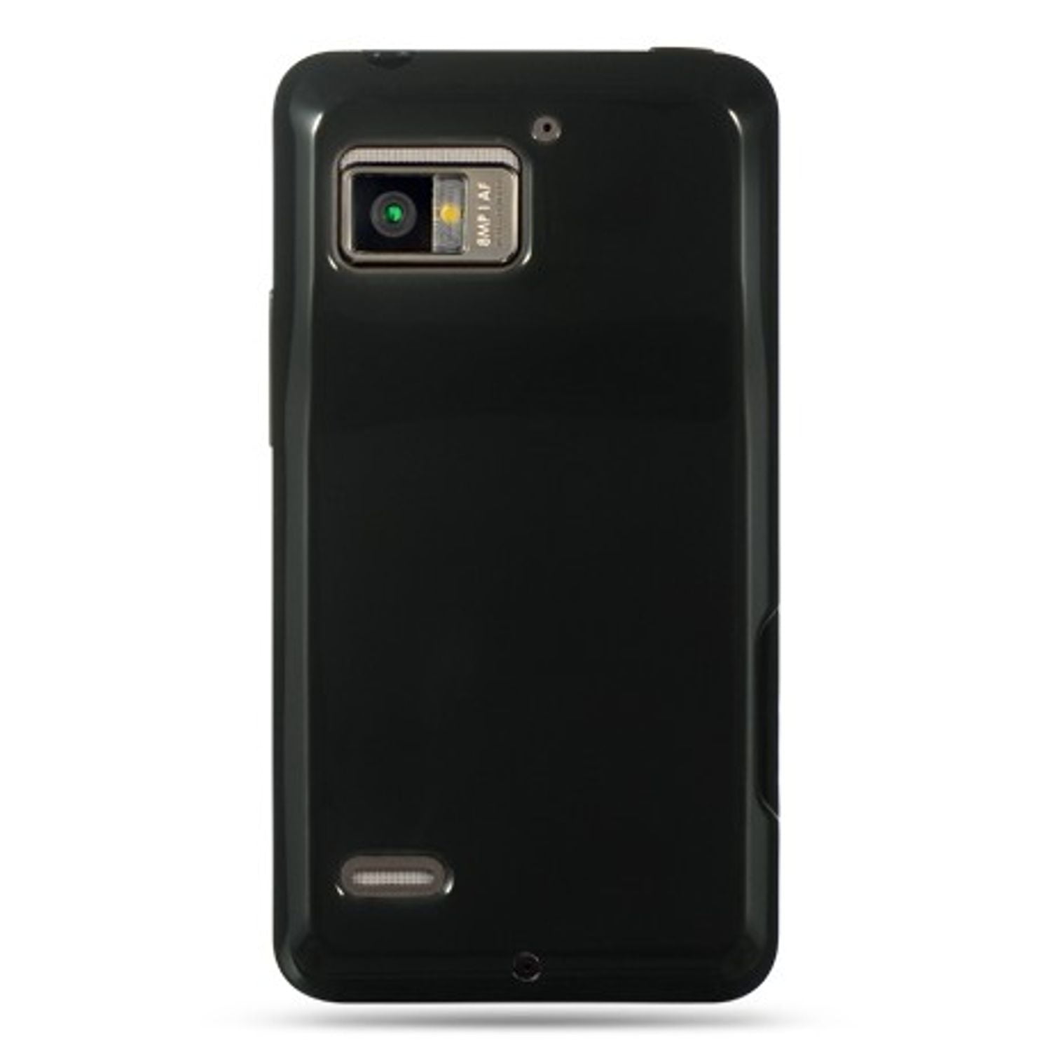 DreamWireless Rubberized Hard Snap-in Case Cover For Motorola Droid Bionic XT875 Targa, Black