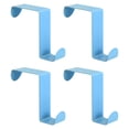 thumbnail image 1 of Ganchos para Puerta, Paquete de 4 Ganchos de Acero Inoxidable, Ganchos Dobles para Colgar Ropa (Azul), 1 of 5