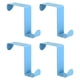 thumbnail image 1 of Ganchos para Puerta, Paquete de 4 Ganchos de Acero Inoxidable, Ganchos Dobles para Colgar Ropa (Azul), 1 of 5