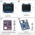 thumbnail image 3 of KeeYees WiFi ESP8266 Weather Station Kit for IoT with Tutorial, GY-BME280 Temperature Humidity Atmospheric Pressure, 3 of 6