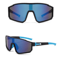 thumbnail image 6 of 3 Pairs Outdoor Sports Windproof Glasses One-piece Skiing Goggles Lightweight Running Sunglasses Cycling Glasses for Men Big Frame Baseball Sunglass, 6 of 6