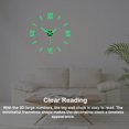 thumbnail image 3 of Monstrate Reloj de pared luminoso 3D, acrílico sin marco, pegatinas de cuarzo Digital DIY, tipo de aguja, calcomanías modernas sin perforar, Electrónica tipo 4, 3 of 6