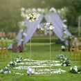 thumbnail image 1 of White/Golden Wedding Arch Rectangle Backdrop Stand Iron Balloon Flower Display Frame Decor, 1 of 24