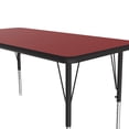 thumbnail image 3 of Correll A2460-Rec-35 Rectangular Activity Tables - Standard Legs - Red, 3 of 4
