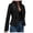 A1#Black1106, variant on Women's Stand Collar Military Jacket Double Long Sleeve Blazer Coat