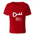 thumbnail image 5 of EQWLJWE Couples Matching Shirts Set Men Women Letter Print Love Couple T-Shirt Big and Tall Funny Tops Tees Valentine's Day Gift, 5 of 5