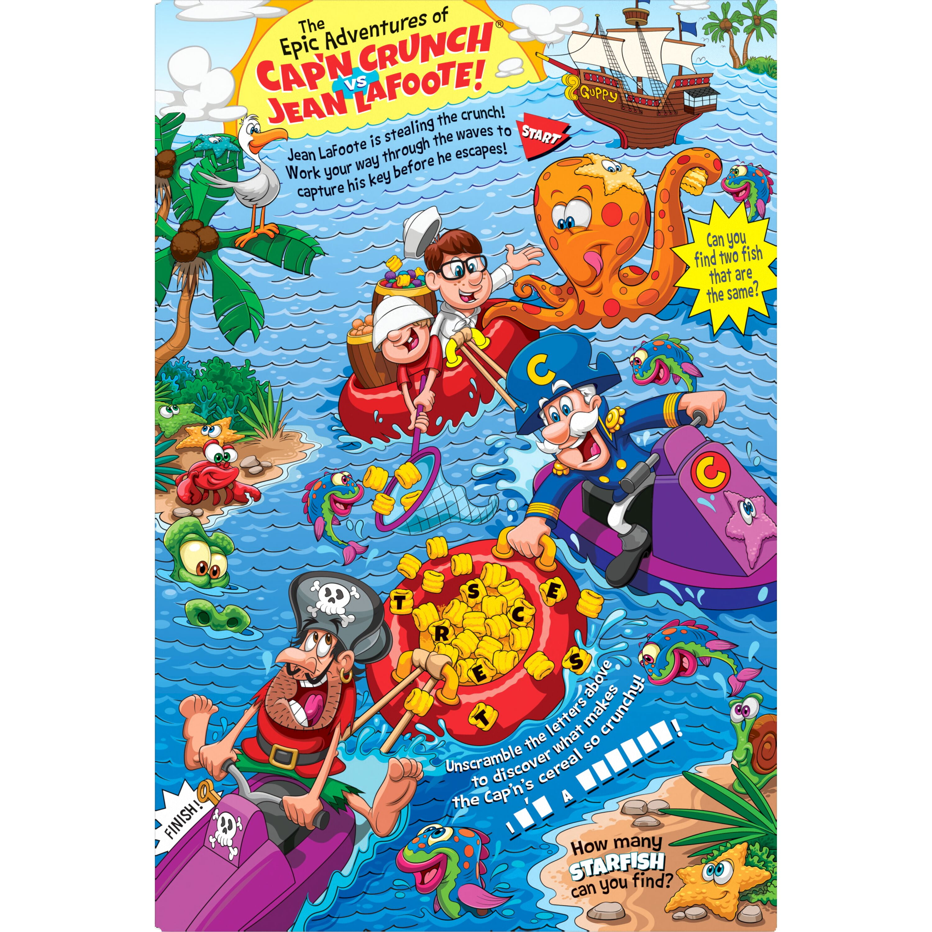 (14 pack) Cap'n Crunch Sweetened Corn & Oat Crunchy Cereal, 12.6 oz. Single box