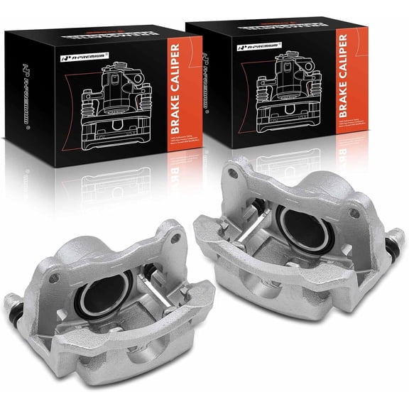 A-Premium Disc Brake Caliper Assembly with Bracket Compatible with Toyota Corolla Matrix Pontiac Vibe 2003-2008 Front Left and Right 2-PC