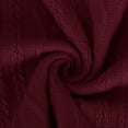 thumbnail image 6 of IROINNID Long Sleeve Dress for Women Hooded Solid Long Sleeve Drawstring Solid Pullover Dresses ,Burgundy, 6 of 6