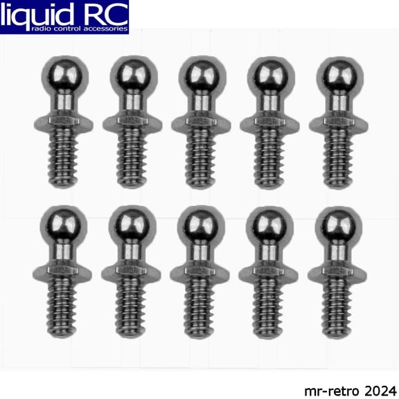 Hobby Rc Associated Electrics Asc6271 Short Ball End Set (12) Replacement Parts