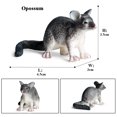 thumbnail image 1 of Oenux Wild Animals Simulation Rodent Marmot Mouse Model Squirrel Rat Chinchilla Action Figure Figurine Collection Cute Kid Toy, 1 of 9