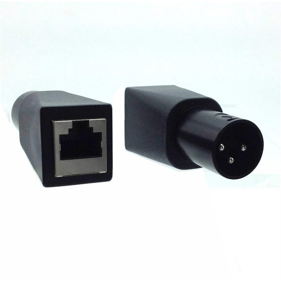 DMX 3 Pin XLR Male to RJ45 Female Adapter