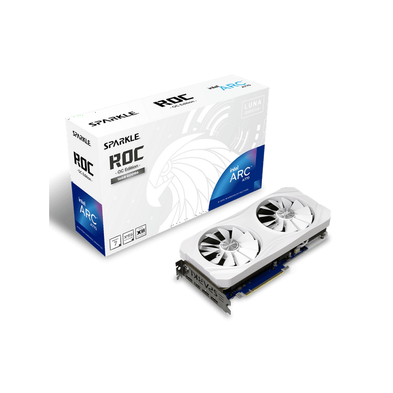 SPARKLE Intel Arc A770 ROC Luna OC Edition, 16 GB GDDR6, 2x SPARKLE Intel Arc A770 ROC Luna OC Edition, 16 GB GDDR6, 2x