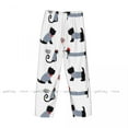 thumbnail image 6 of Mens Woman Sleepwear Loose Sleep Pants Pajamas French Parisian Dachshund Cat Long Lounge Bottoms Casual Homewear, 6 of 7