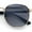 Gold - Smoke, variant on Classic Round Windsor Dandy Metal Rim Fashion Sunglasses Gold Black - Black