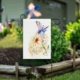 thumbnail image 5 of Spring Summer House Flag 28x40 Double Sided Flying Violet Dragonfly and Lily Flower Garden Yard Flags Welcome Spring Rustic Farmhouse Outdoor Banner Party Home Decor, 5 of 5