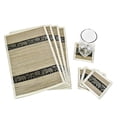 thumbnail image 3 of Set of 4 Mighty Elephant Pearly White Silk Trim Reed Placemats and Coasters â¦, 3 of 5