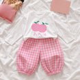 thumbnail image 2 of CAUYDY 2T-5T Toddler Girl Clothing Baby Sleepers Cute Long Sleeved Tee Shirt and Elastic Waist Pants 2Pcs Set Little Kids Outfits for Girls Fall Winter Sizes 3-4 Years,Pink, 2 of 5