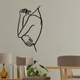 thumbnail image 3 of Tanelorn - Hug - Black Decorative Metal Wall Accessory, 3 of 6