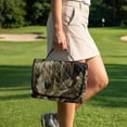 thumbnail image 2 of SEANATIVE Golf Cart Seat Covers Universal Golf Cart Seat Towel Blanket with 4 Front Pockets, Wear-resistant Club Car Accessories Fits for EZGO, Yamaha, Camo Hunting Forest, 2 of 7