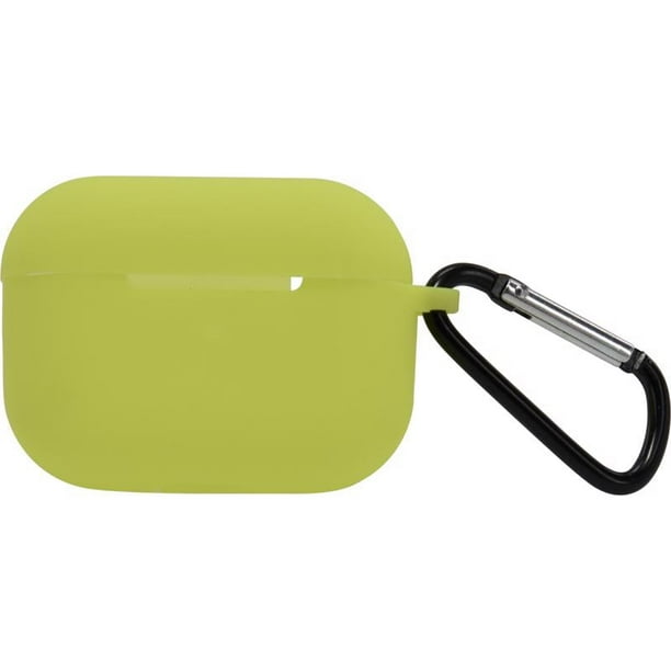 Funda para Airpod con mosquetón Hillman Silicon Green, paquete de 3