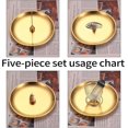 thumbnail image 3 of 5 In 1 Incense Holder - Brass Sage Holder With Ash Catcher, 3 of 5