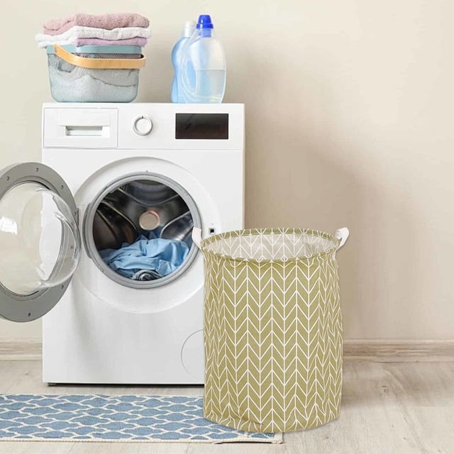 Fiudx Liquidación de ahorros de verano Cestas para la colada, cestas para la colada de tela de lona con asas, contenedor de almacenamiento de ropa sucia, organizador de juguetes para baño, dormitorio