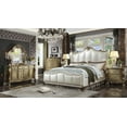 thumbnail image 3 of Acme Dresden II Bed in PU & Gold Patina, Multiple Bedsizes, 3 of 4