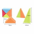 thumbnail image 3 of EVA Foam Blocks Building Set, 50 Pieces Bright Colored Educational Toys, Lightweight Durable, for Kids Color and Shape Recognition, 3 of 8