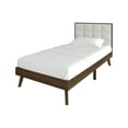 thumbnail image 5 of Castle Place Modern Wooden Twin Platform Bed, Walnut, 5 of 8