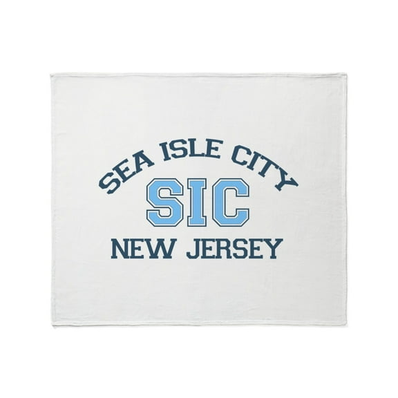CafePress - Sea Isle City NJ Varsity Design Throw Blanket - Soft Fleece Throw Blanket, 50"x60" for All Ages