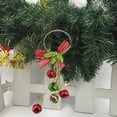 thumbnail image 4 of Colgante de campana navideña, adornos navideños con lazo, adornos navideños, colgador de puerta para árbol de Navidad, elegante y moderno, 4 of 6