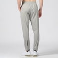 thumbnail image 4 of IYTR Mens Pants Casual Thin Sports Fitness Cropped Pants Sweatpants Fashion Baggy Pants Hiking Solid Color Comfy Casual Trousers (Gray,L), 4 of 8