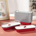 thumbnail image 5 of 50pcs Disposable Aluminum Foil Mini Loaf Baking Pans With Lids, 5 of 5
