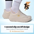 thumbnail image 4 of Women's Slip in Hands up Free Wide Toe Box Running Shoes Arch Support Cushion Walking Sneakers with Zero Drop Sole, 4 of 6