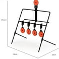 thumbnail image 2 of OULII 5Pcs Metal Targets for Shooting Practice Tool with Interactive Shooting Experience 13.6x10.2in, 2 of 8