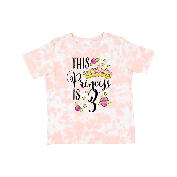 Inktastic This Princess is Three Third Birthday Girls Toddler T-Shirt