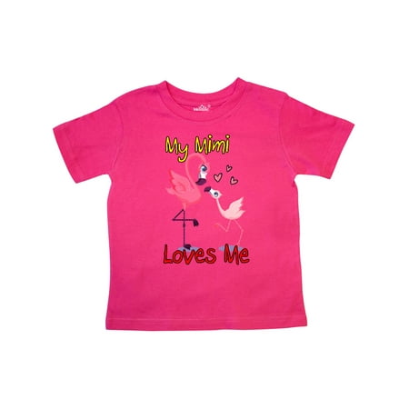 

Inktastic My Mimi Loves Me Flamingo Gift Toddler Boy or Toddler Girl T-Shirt