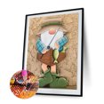 thumbnail image 1 of Cuadros Decorativos 5D bricolaje taladro redondo completo diamante pintura pan de jengibre duende decoración (A3648) Tmvgtek embutido en tela, 1 of 7