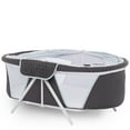 thumbnail image 3 of Dream On Me Day Dreamer 2-in-1 Convertible and Portable Bassinet in Blue Grey, Easy to Fold, 3 of 23