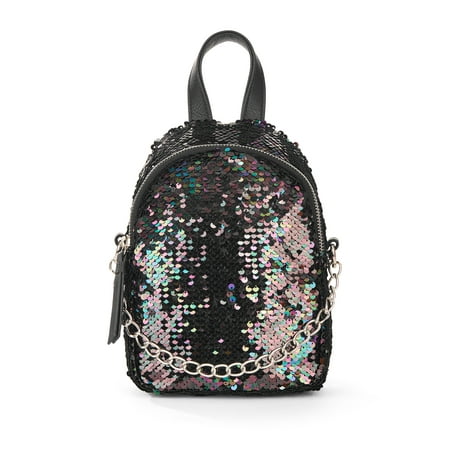 No Boundaries Oil Slick Sequins Micro Backpack
