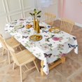 thumbnail image 3 of Pioneer Flower Floral Print Pattern Rectangle Tablecloth 60"x102", Waterproof Polyester Table Cloth, Wipeable Spillproof for Dining Camping Indoor Outdoor, 3 of 6