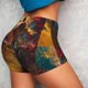 thumbnail image 4 of Balery Colorful Bull Western Man Pantalones cortos de entrenamiento estampados para mujer, sin costuras, ajustados, para gimnasio, yoga, correr, deportes, ejercicio activo, fitness.-X-Large, 4 of 8