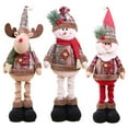 thumbnail image 4 of npkgvia Liquidation! Décorations de Noël, Décoration de Bureau, Décoration de Noël, Poupée Rétro Flocon de Neige à Carreaux, Décoration de Table, Décoration Décorative, Multi-Couleur, 4 of 7