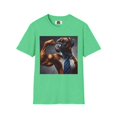 thumbnail image 5 of Muscle Boxer with Tie Unisex Softstyle T-Shirt, 5 of 10